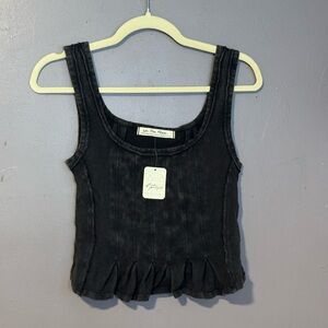 Free People | Size XS | New With Tags | Roller Tank | Black